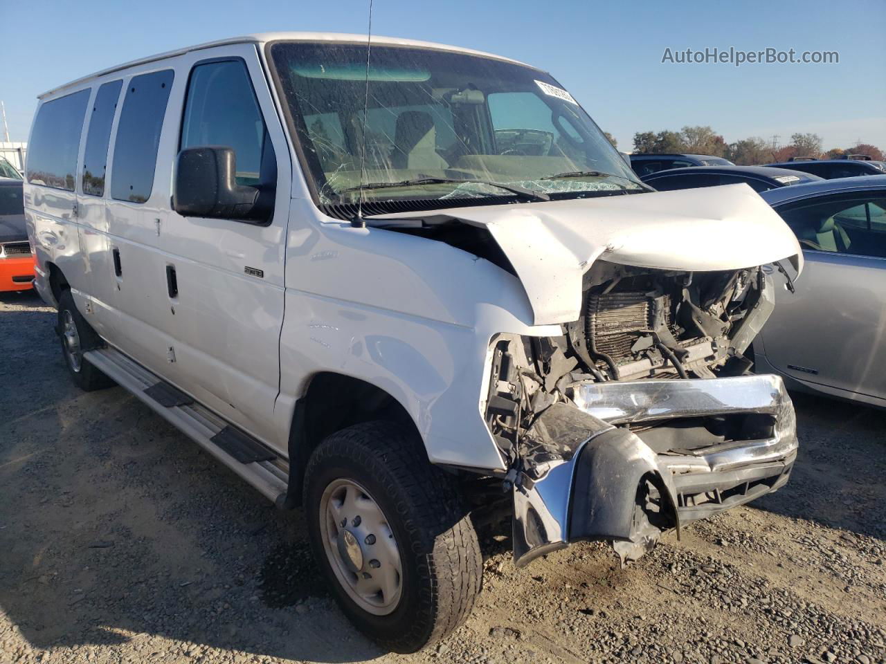 2012 Ford Econoline E350 Super Duty Wagon White vin: 1FBNE3BL4CDA96829