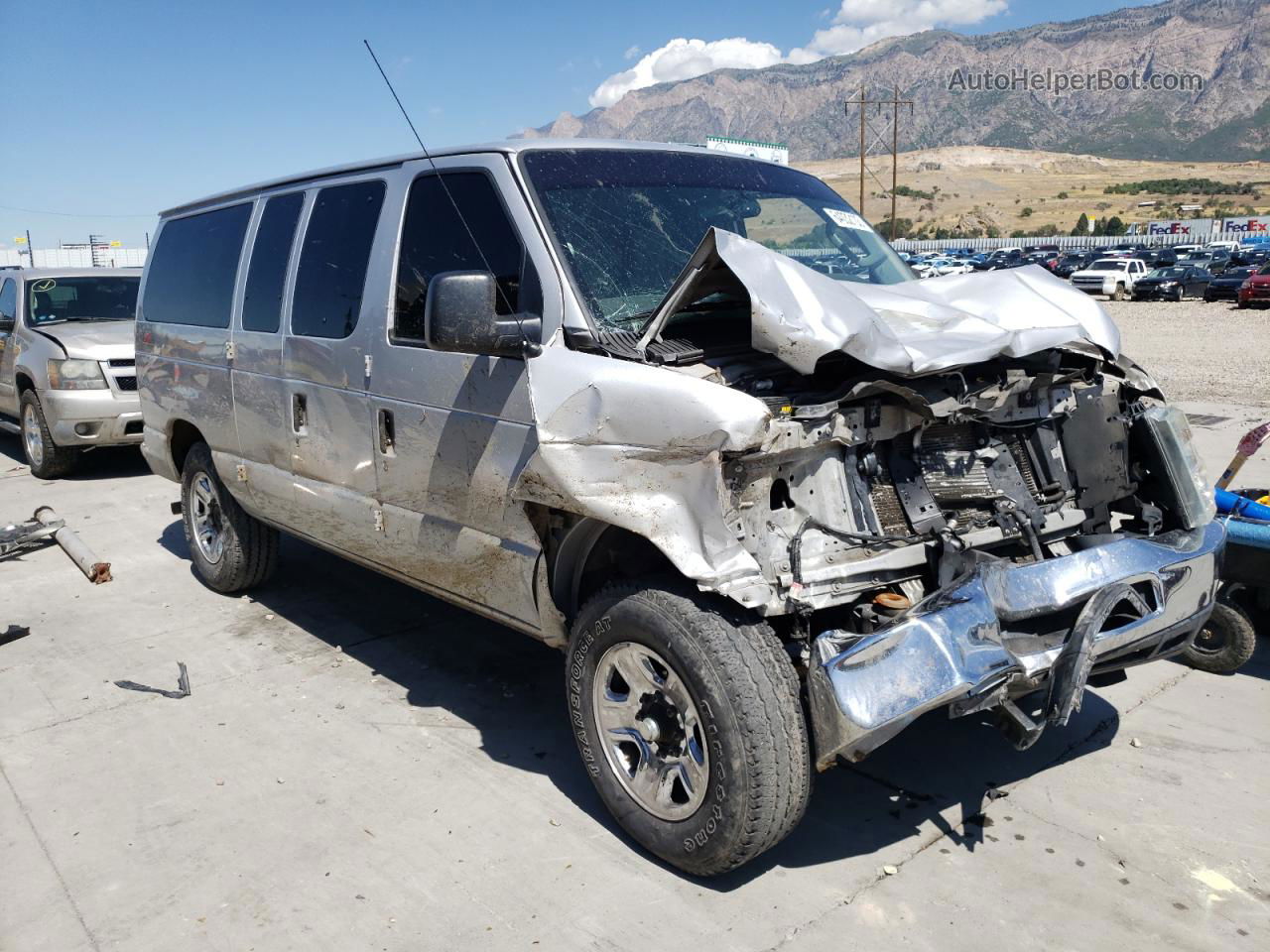 2013 Ford Econoline E350 Super Duty Wagon Silver vin: 1FBNE3BL4DDA62245