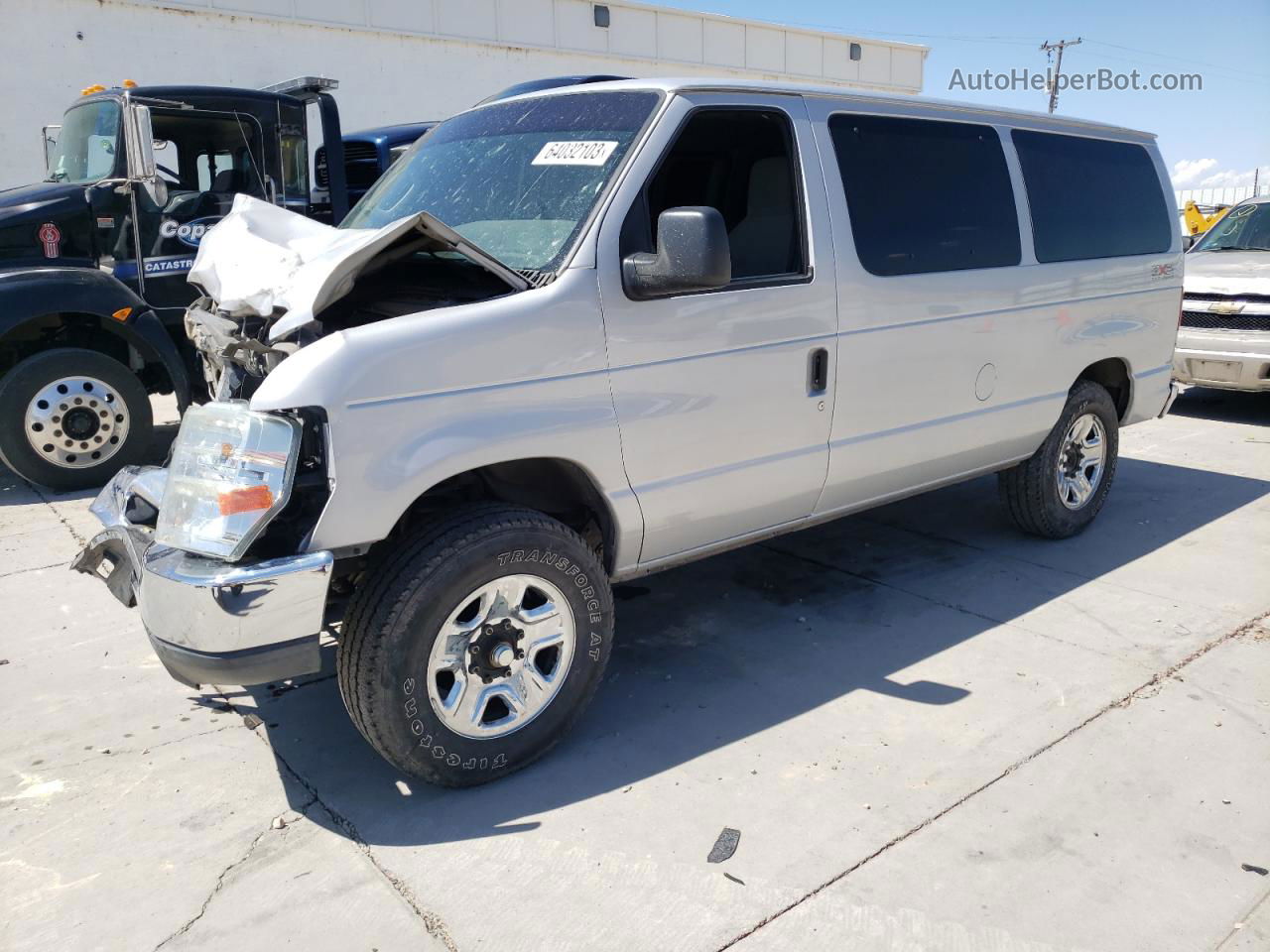 2013 Ford Econoline E350 Super Duty Wagon Silver vin: 1FBNE3BL4DDA62245