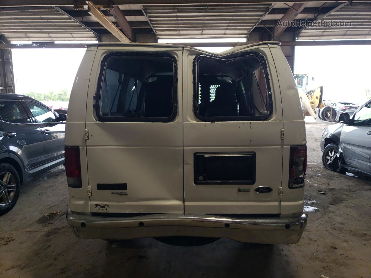 2010 Ford Econoline E350 Super Duty Wagon White vin: 1FBNE3BL5ADA68017