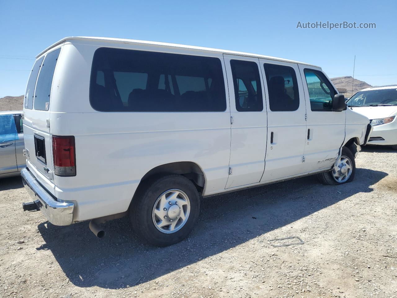 2010 Ford Econoline E350 Super Duty Wagon White vin: 1FBNE3BL6ADA67992