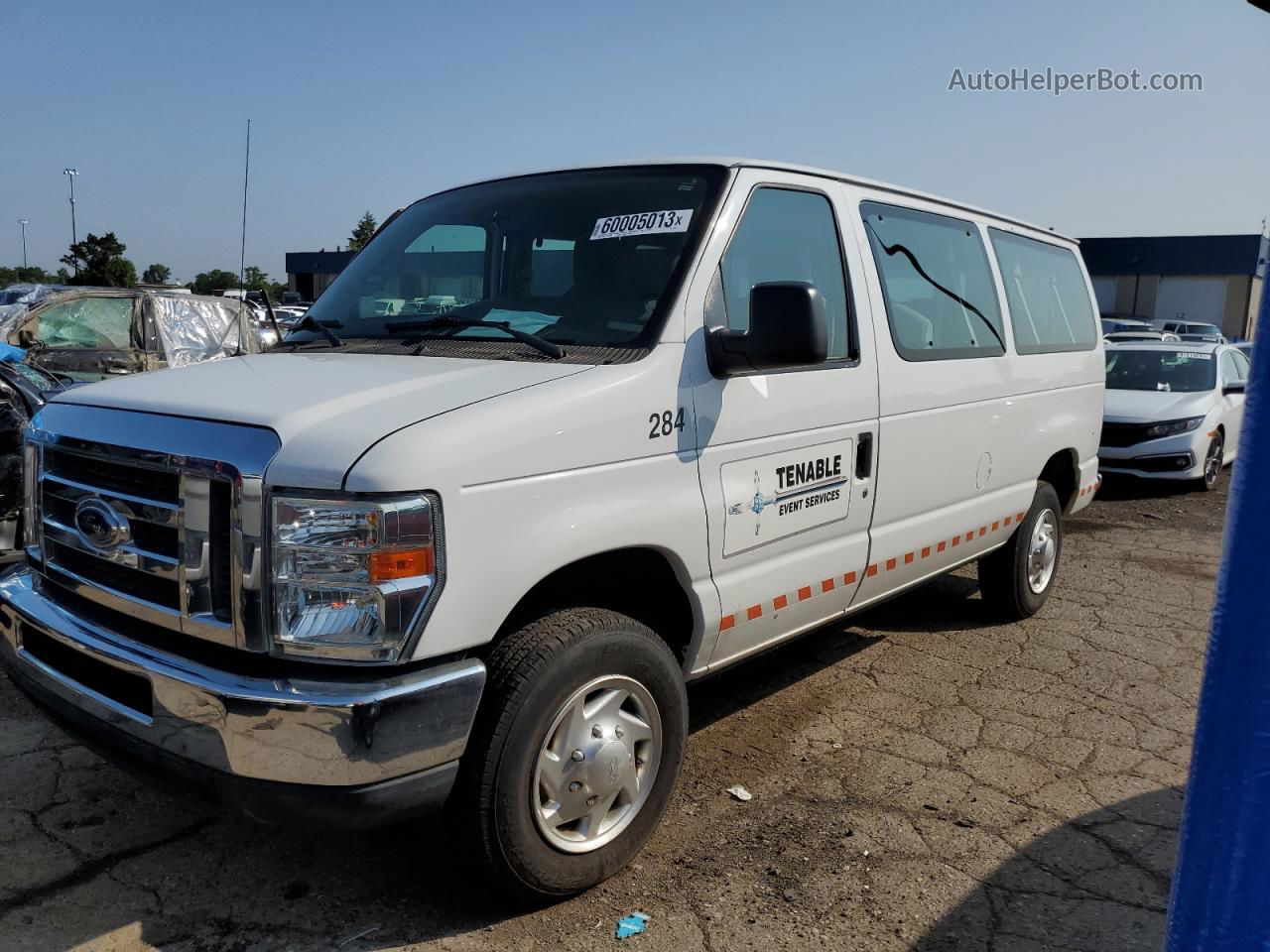 2012 Ford Econoline E350 Super Duty Wagon White vin: 1FBNE3BL7CDA01776