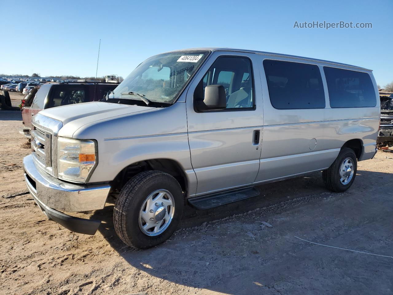 2010 Ford Econoline E350 Super Duty Wagon Silver vin: 1FBNE3BL8ADA88567