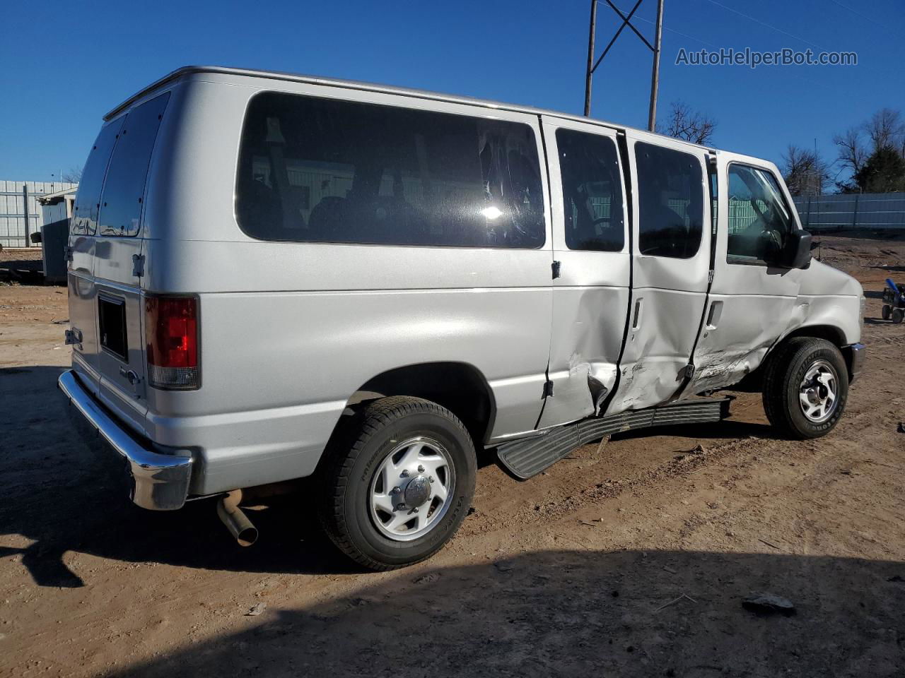 2010 Ford Econoline E350 Super Duty Wagon Silver vin: 1FBNE3BL8ADA88567