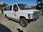 2013 Ford Econoline E350 Super Duty Wagon White vin: 1FBNE3BL8DDA84331