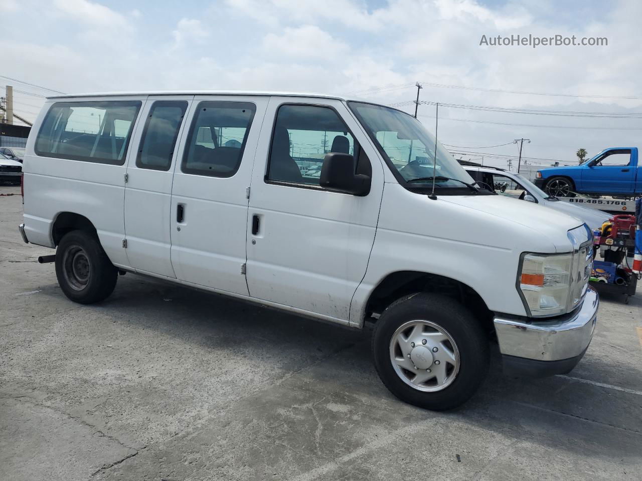 2010 Ford Econoline E350 Super Duty Wagon White vin: 1FBNE3BL9ADA72961