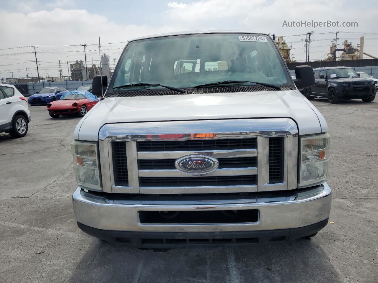 2010 Ford Econoline E350 Super Duty Wagon White vin: 1FBNE3BL9ADA72961