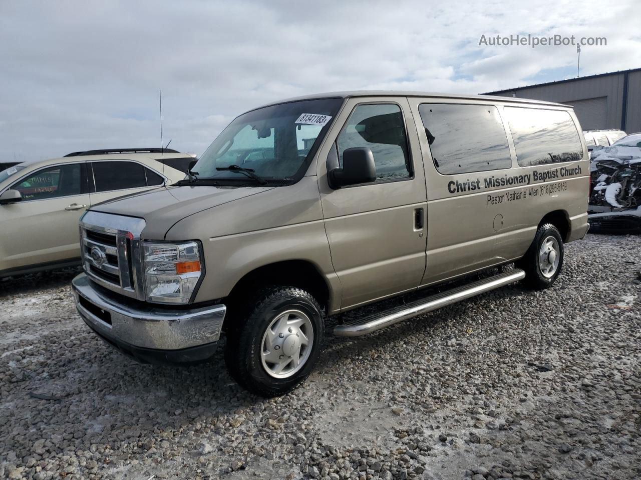 2012 Ford Econoline E350 Super Duty Wagon Tan vin: 1FBNE3BL9CDA08972