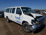 2008 Ford Econoline E350 Super Duty Wagon White vin: 1FBSS31L18DB44016