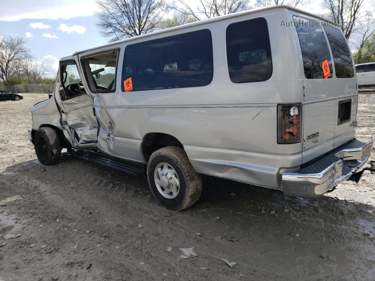 2008 Ford Econoline E350 Super Duty Wagon Silver vin: 1FBSS31L28DA41610