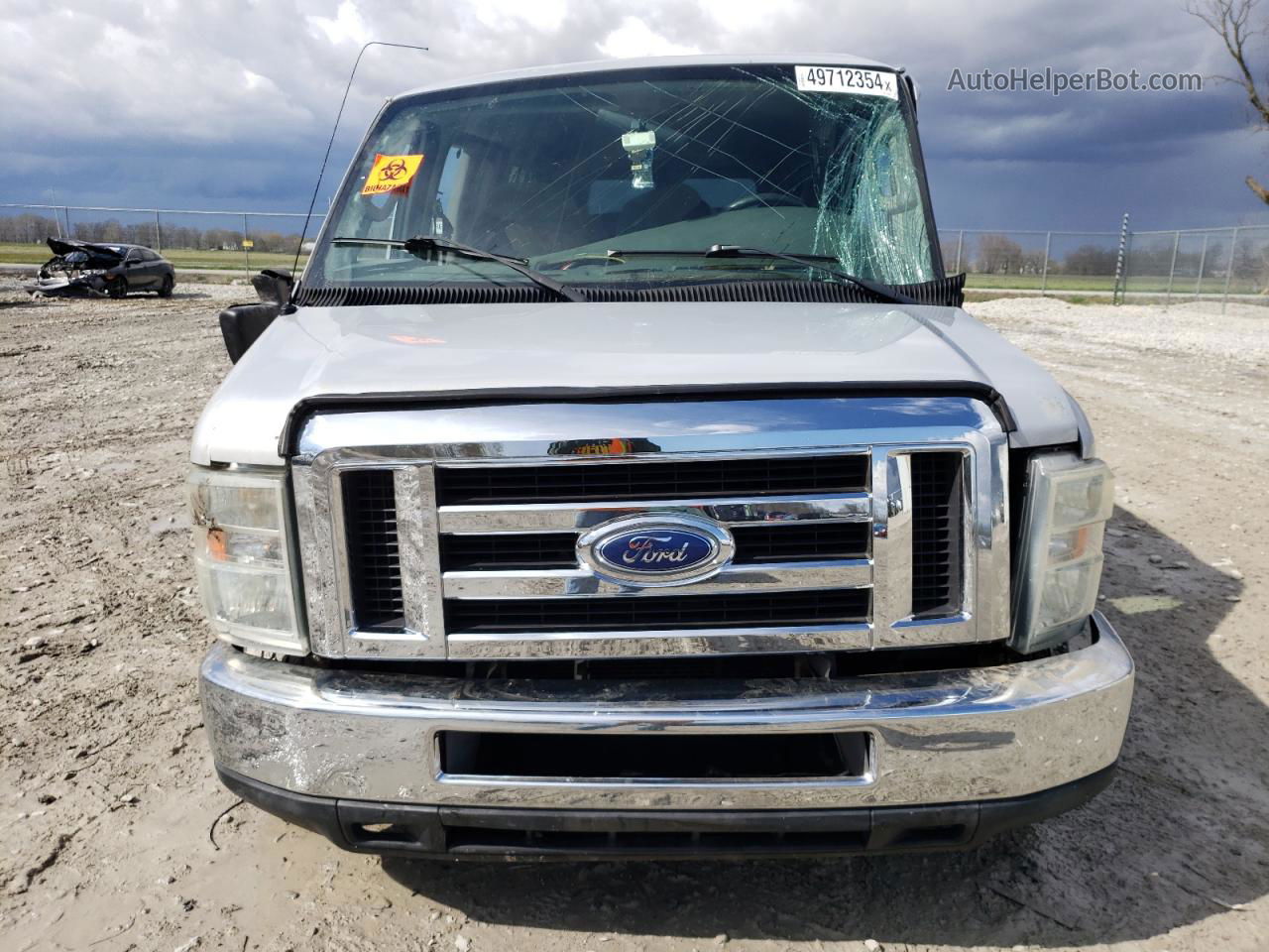 2008 Ford Econoline E350 Super Duty Wagon Silver vin: 1FBSS31L28DA41610