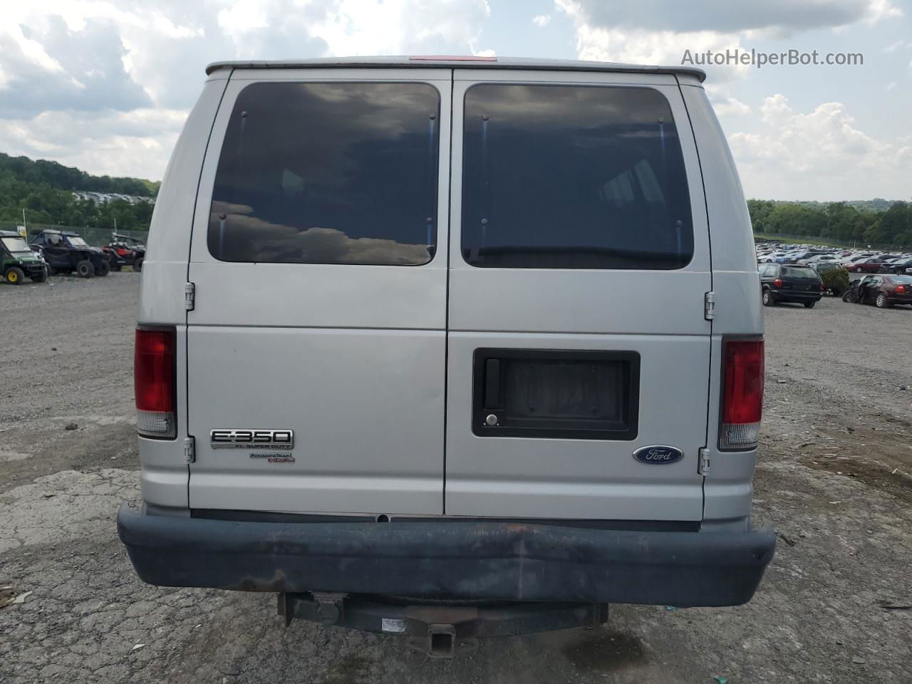 2008 Ford Econoline E350 Super Duty Wagon Silver vin: 1FBSS31L28DA45043