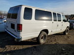 2008 Ford Econoline E350 Super Duty Wagon White vin: 1FBSS31L58DB16641