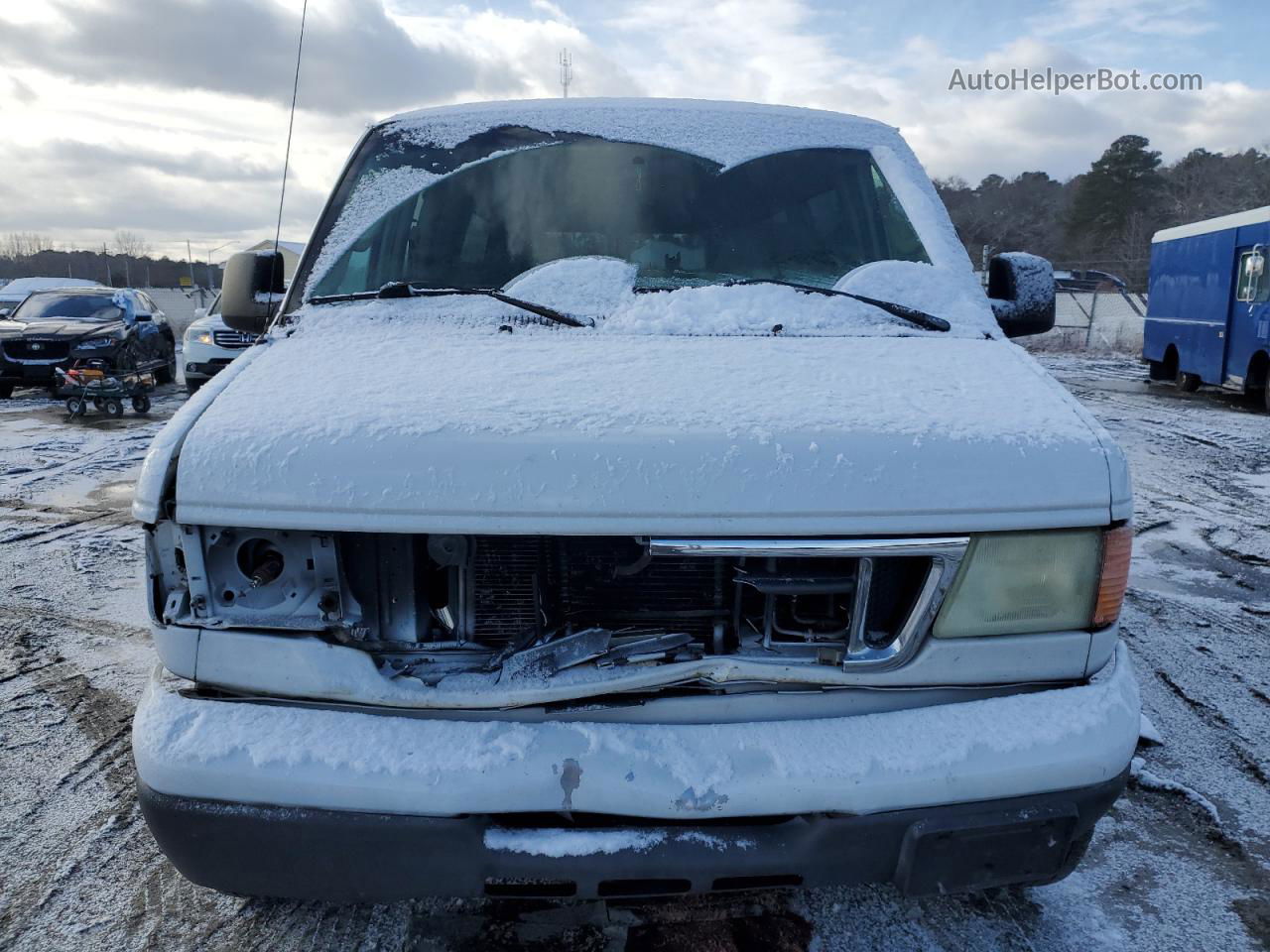 2007 Ford Econoline E350 Super Duty Wagon White vin: 1FBSS31L67DA00542