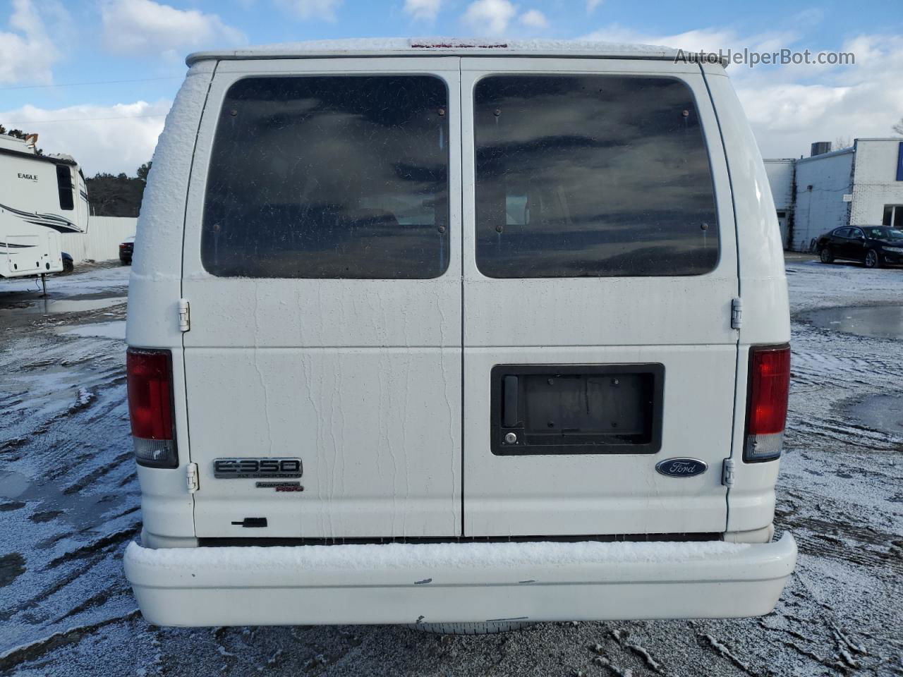 2007 Ford Econoline E350 Super Duty Wagon White vin: 1FBSS31L67DA00542