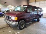 2007 Ford Econoline E350 Super Duty Wagon Burgundy vin: 1FBSS31L67DA48199