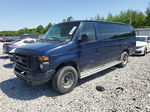 2008 Ford Econoline E350 Super Duty Wagon Blue vin: 1FBSS31L68DA86243