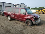 2008 Ford Econoline E350 Super Duty Wagon Burgundy vin: 1FBSS31L68DB36834