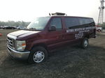 2008 Ford Econoline E350 Super Duty Wagon Burgundy vin: 1FBSS31L68DB36834