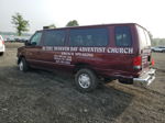 2008 Ford Econoline E350 Super Duty Wagon Burgundy vin: 1FBSS31L68DB36834