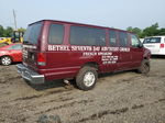 2008 Ford Econoline E350 Super Duty Wagon Burgundy vin: 1FBSS31L68DB36834