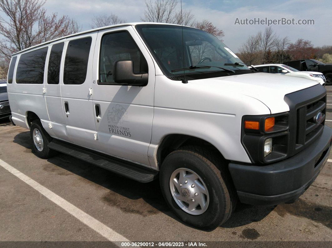 2008 Ford Econoline Wagon Xl/xlt White vin: 1FBSS31L78DA09283