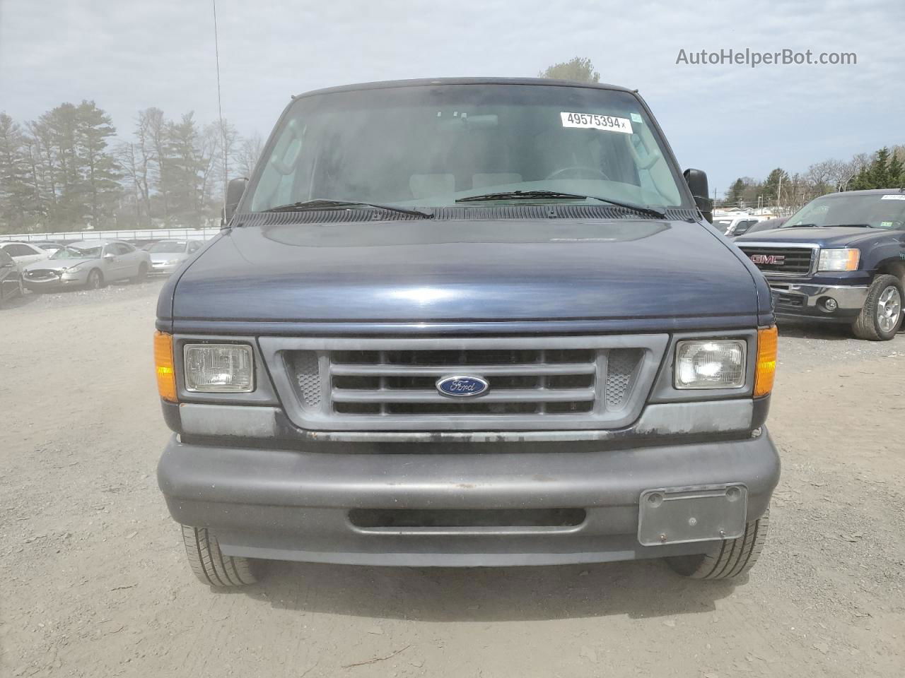 2003 Ford Econoline E350 Super Duty Wagon Синий vin: 1FBSS31L83HB06526