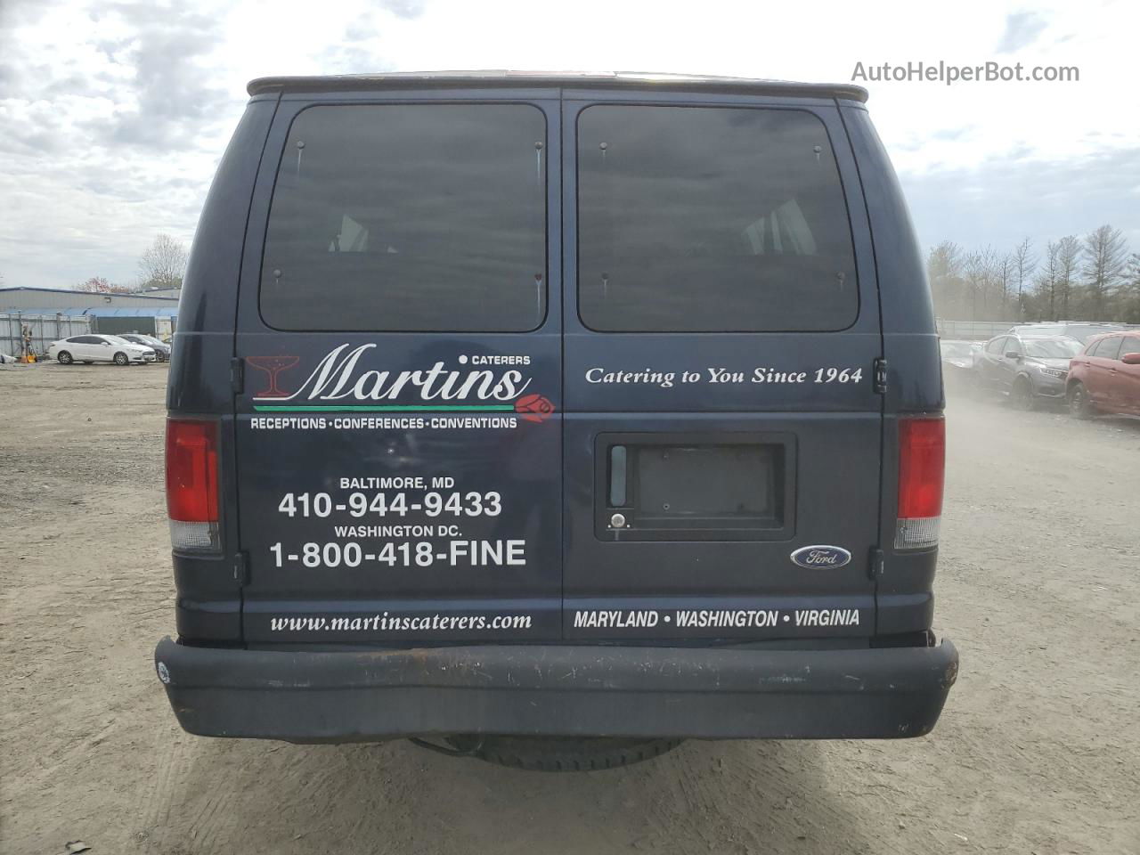 2003 Ford Econoline E350 Super Duty Wagon Синий vin: 1FBSS31L83HB06526