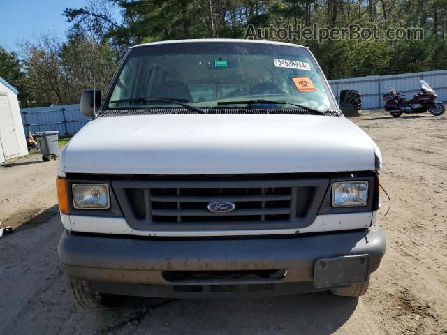 2007 Ford Econoline E350 Super Duty Wagon White vin: 1FBSS31L97DA80421