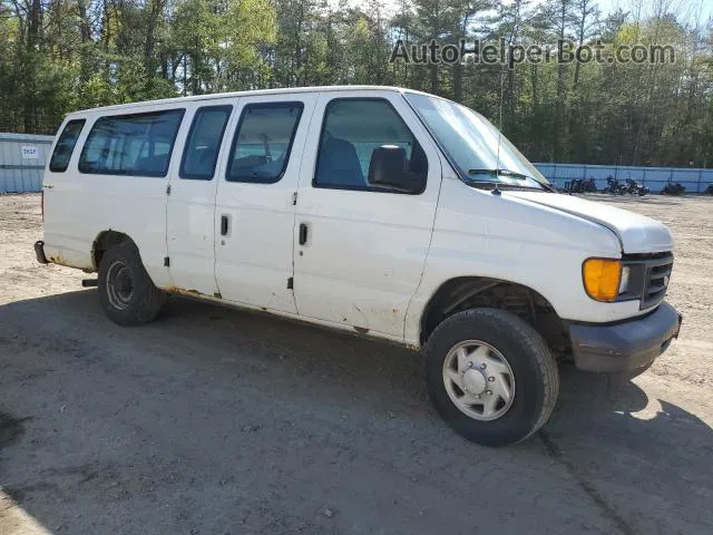 2007 Ford Econoline E350 Super Duty Wagon White vin: 1FBSS31L97DA80421