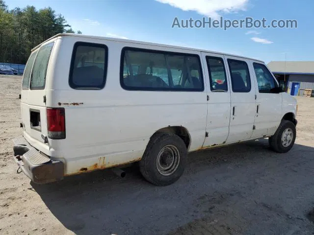 2007 Ford Econoline E350 Super Duty Wagon White vin: 1FBSS31L97DA80421