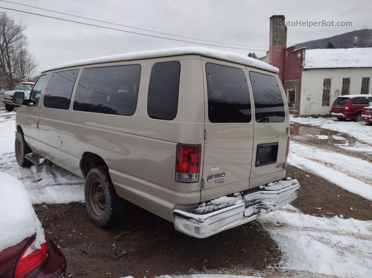 2008 Ford Econoline E350 Super Duty Wagon Tan vin: 1FBSS31L98DB31207