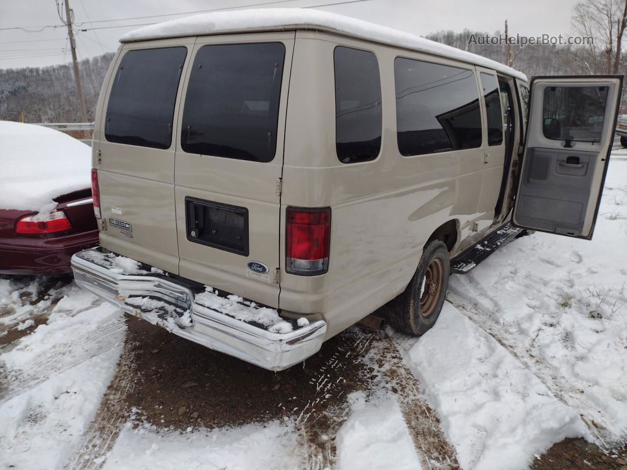 2008 Ford Econoline E350 Super Duty Wagon Tan vin: 1FBSS31L98DB31207