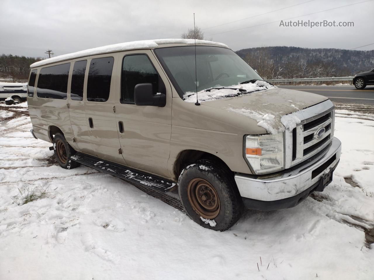 2008 Ford Econoline E350 Super Duty Wagon Tan vin: 1FBSS31L98DB31207