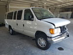 2007 Ford Econoline E350 Super Duty Wagon White vin: 1FBSS31LX7DB34812