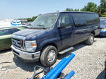 2012 Ford Econoline E350 Super Duty Wagon Blue vin: 1FBSS3BL0CDA87802