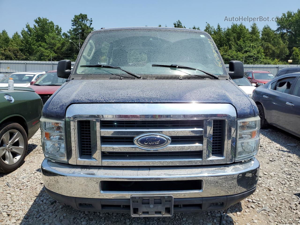 2012 Ford Econoline E350 Super Duty Wagon Blue vin: 1FBSS3BL0CDA87802