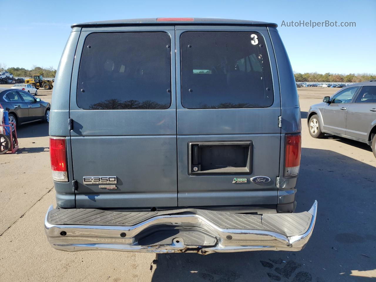 2013 Ford Econoline E350 Super Duty Wagon Blue vin: 1FBSS3BL1DDA63090