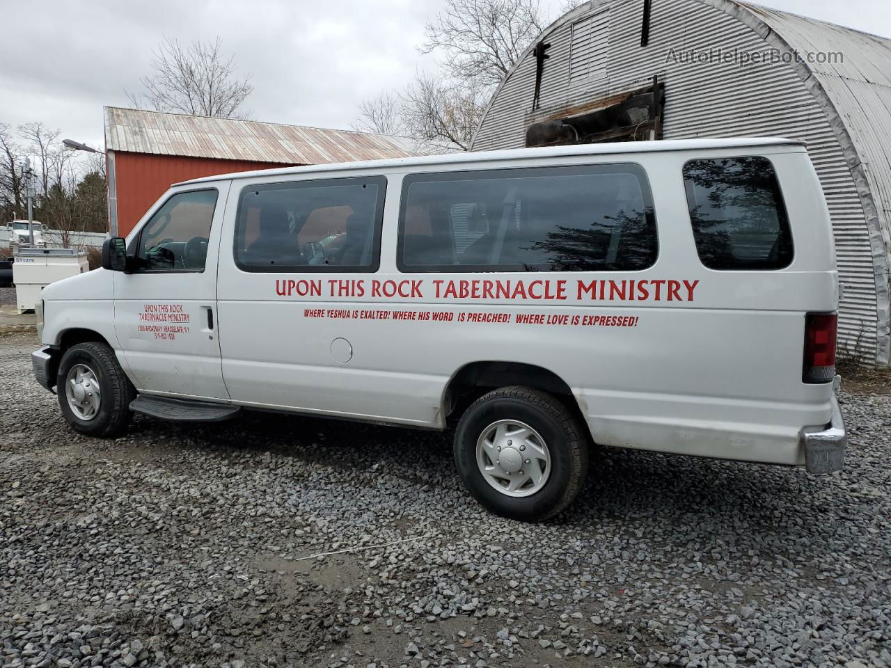 2010 Ford Econoline E350 Super Duty Wagon White vin: 1FBSS3BL2ADA52496