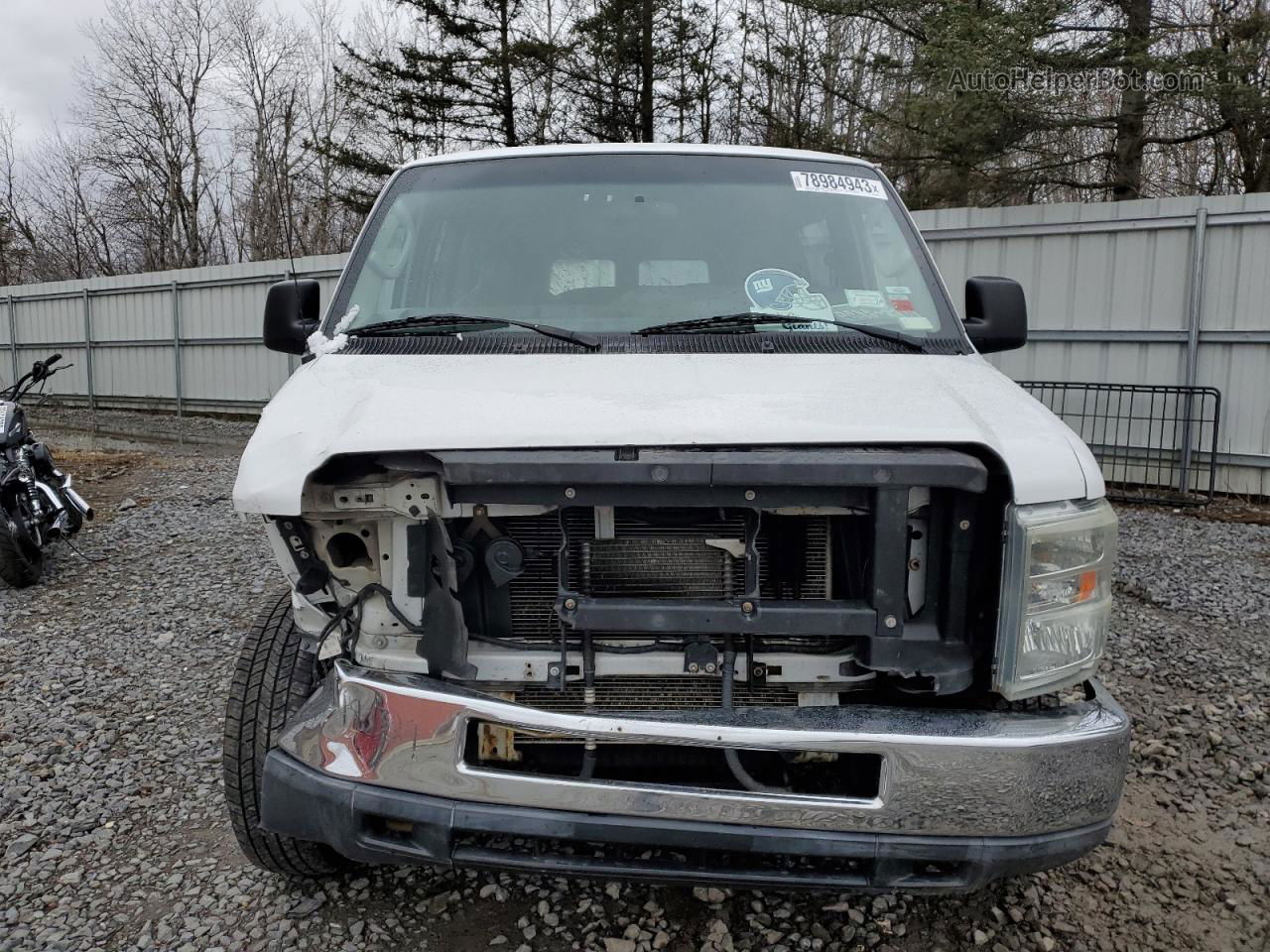 2010 Ford Econoline E350 Super Duty Wagon White vin: 1FBSS3BL2ADA52496