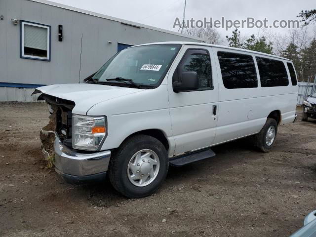 2013 Ford Econoline E350 Super Duty Wagon White vin: 1FBSS3BL2DDA94669