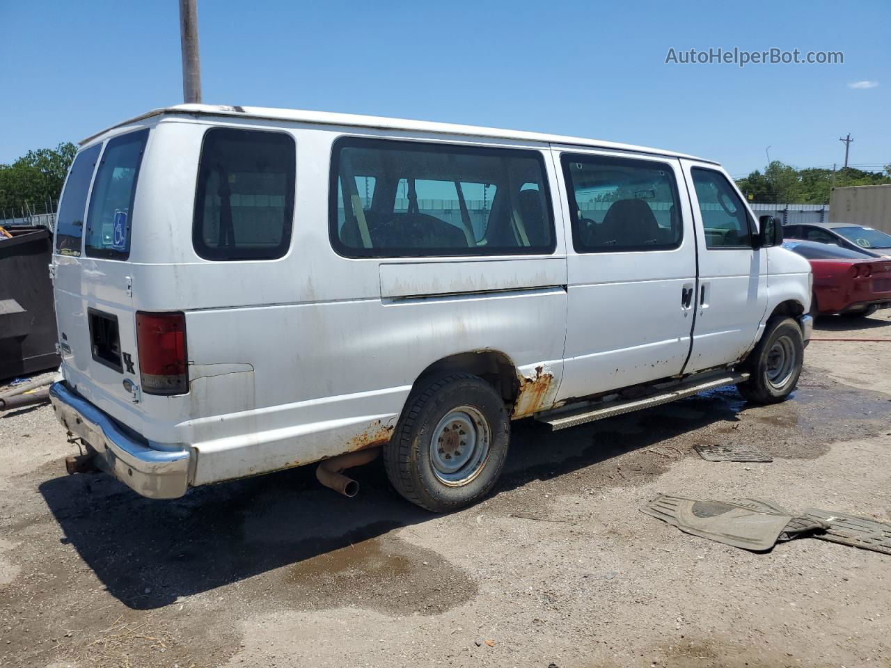 2010 Ford Econoline E350 Super Duty Wagon White vin: 1FBSS3BL4ADA23565