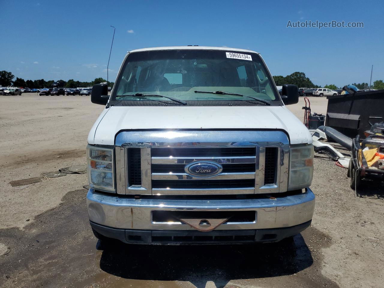 2010 Ford Econoline E350 Super Duty Wagon White vin: 1FBSS3BL4ADA23565