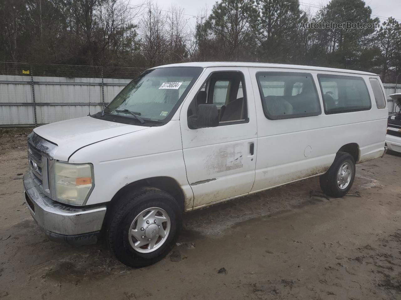 2010 Ford Econoline E350 Super Duty Wagon White vin: 1FBSS3BL4ADA31911