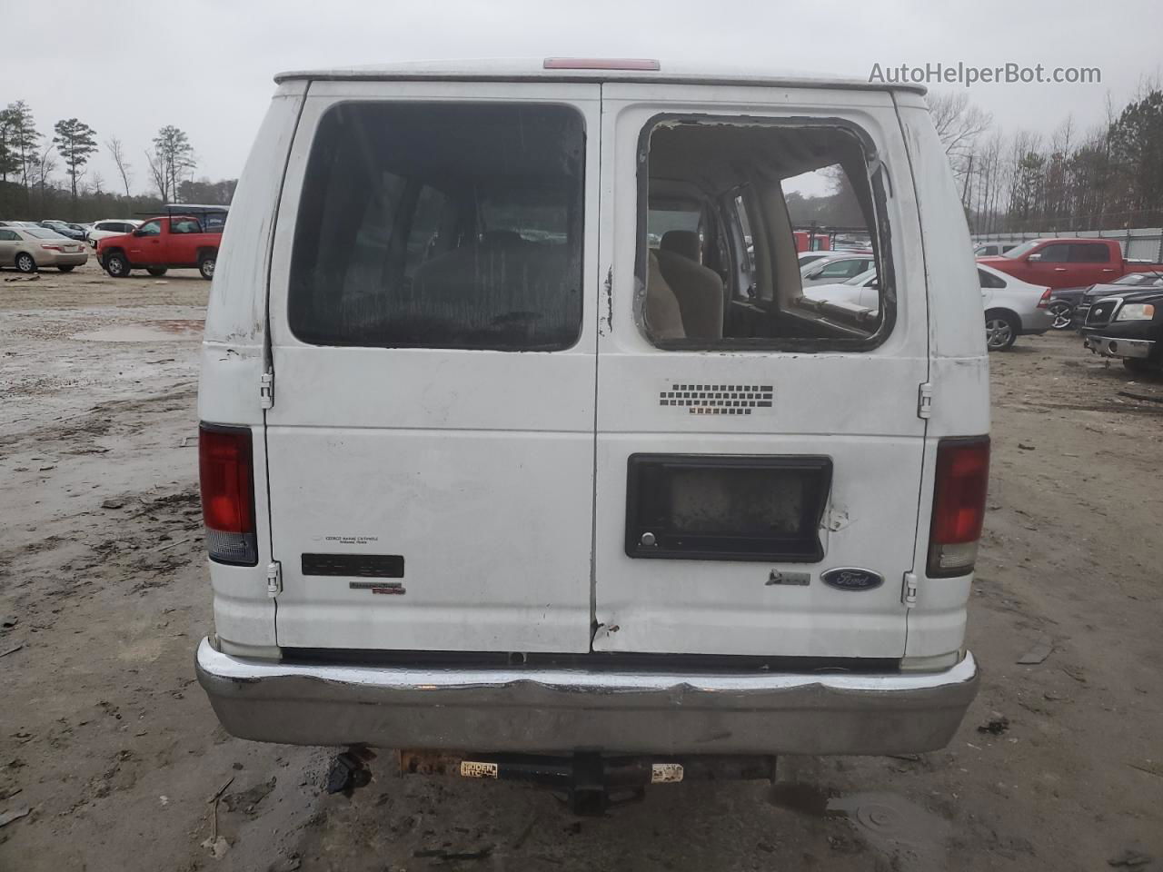 2010 Ford Econoline E350 Super Duty Wagon White vin: 1FBSS3BL4ADA31911