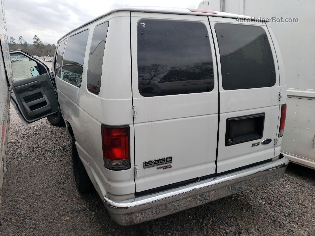 2013 Ford Econoline E350 Super Duty Wagon White vin: 1FBSS3BL4DDA61494