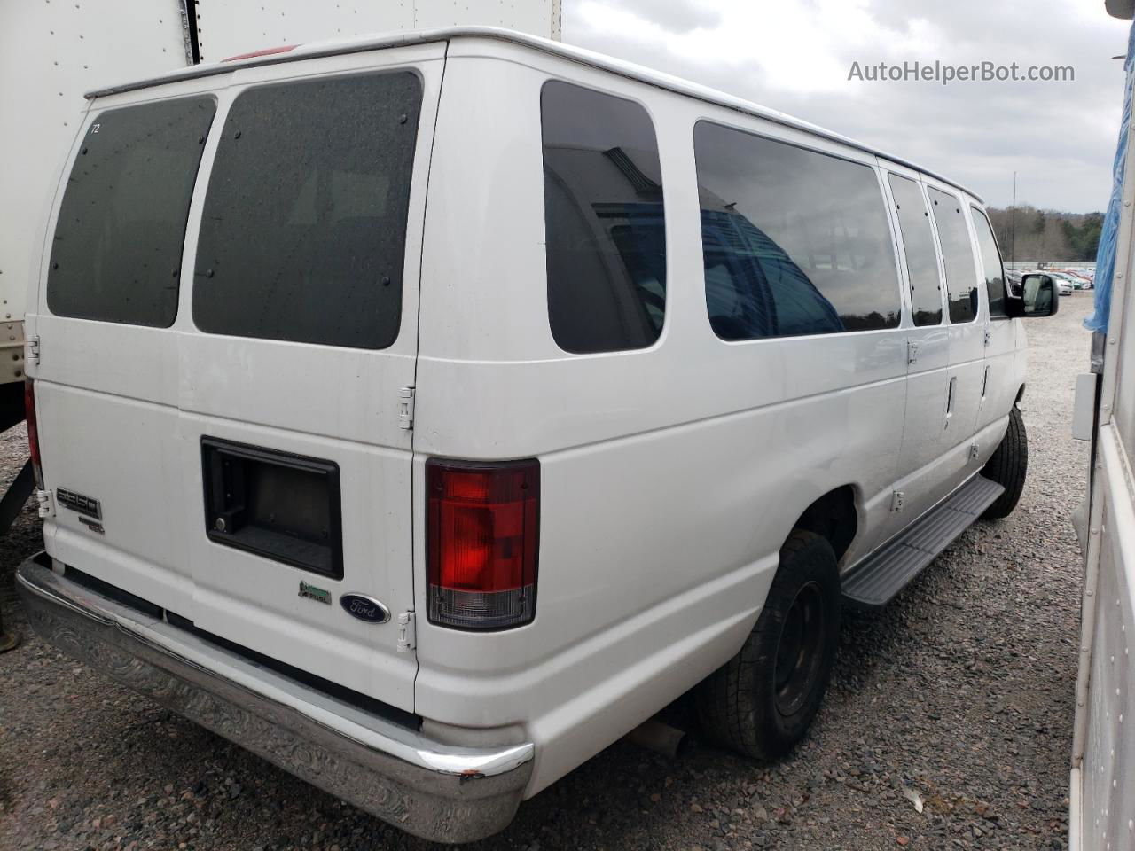 2013 Ford Econoline E350 Super Duty Wagon White vin: 1FBSS3BL4DDA61494