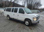 2013 Ford Econoline E350 Super Duty Wagon White vin: 1FBSS3BL4DDA94382