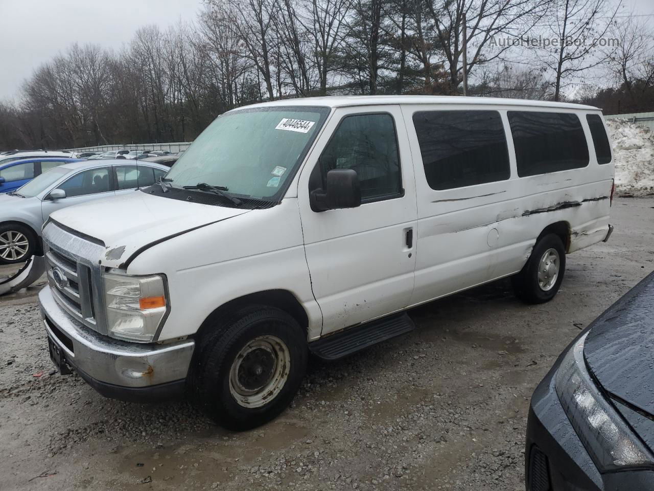 2013 Ford Econoline E350 Super Duty Wagon White vin: 1FBSS3BL4DDA94382