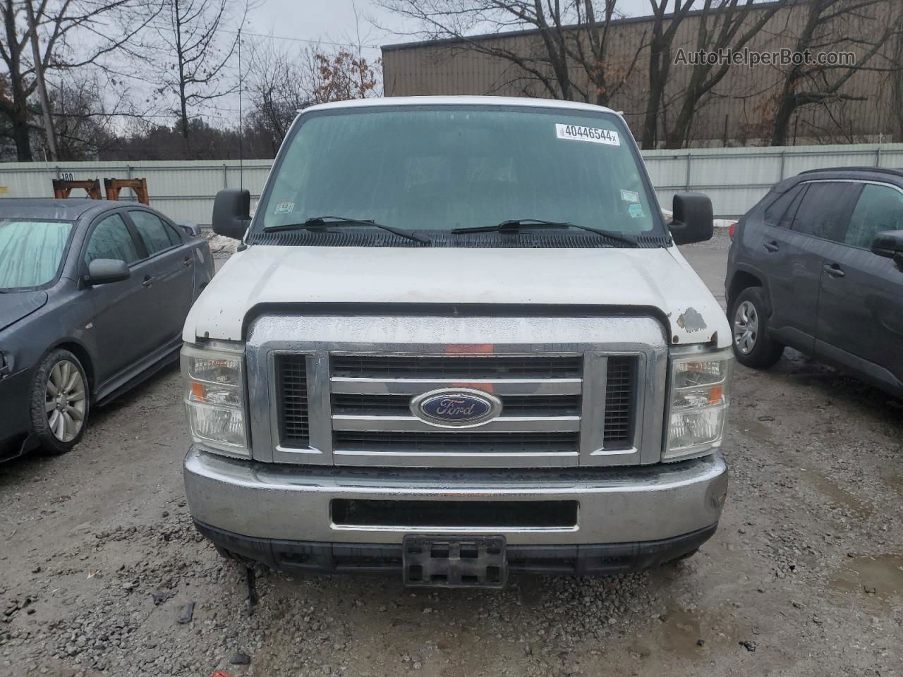 2013 Ford Econoline E350 Super Duty Wagon White vin: 1FBSS3BL4DDA94382